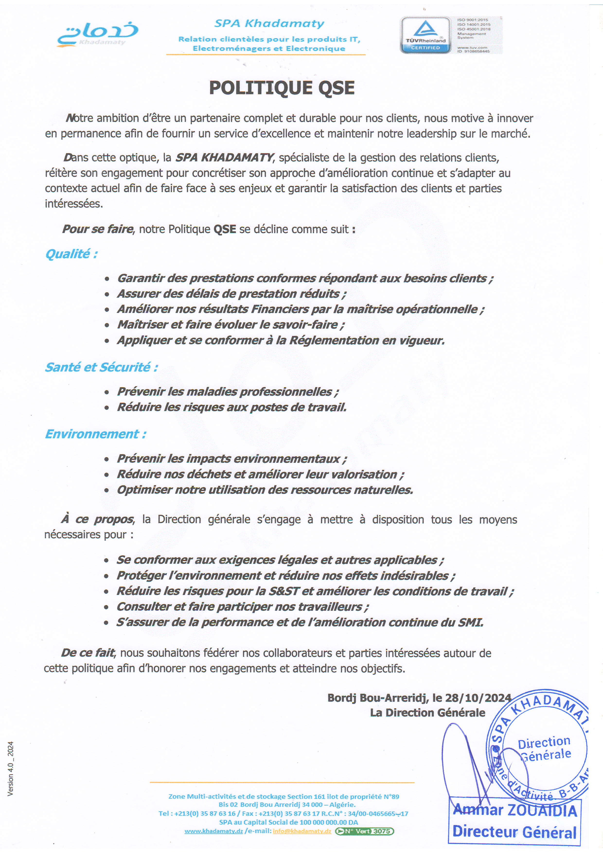 Politique QSE V2